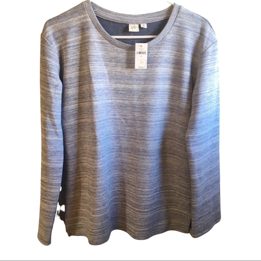 New GAP crew sweatshirt blue white sky way XS pullover